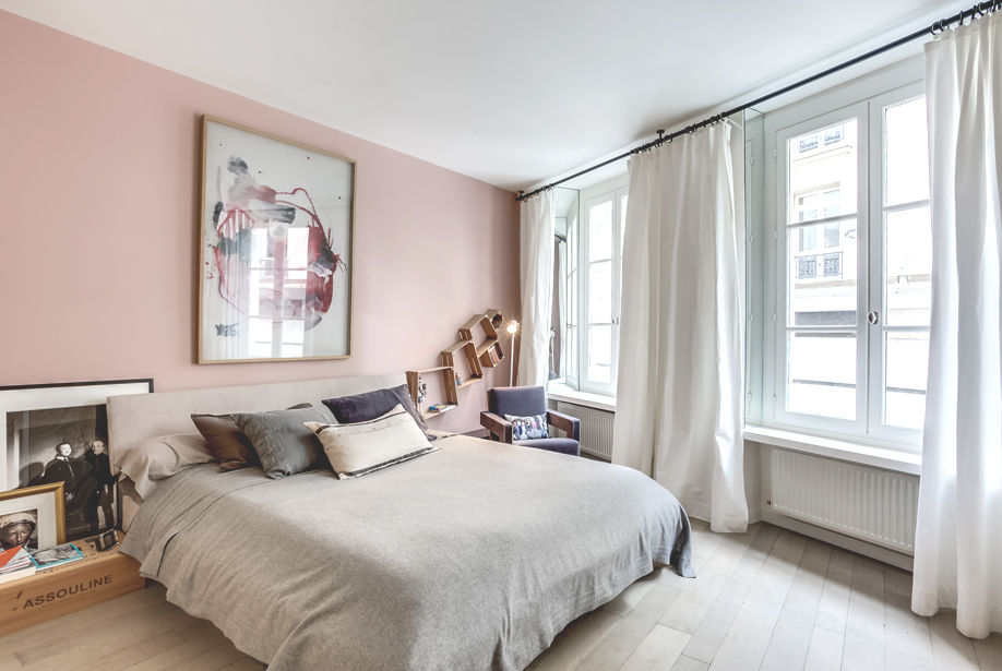 APPARTEMENT BOHEME CHIC AU MASCULIN, cristina velani cristina velani 臥室