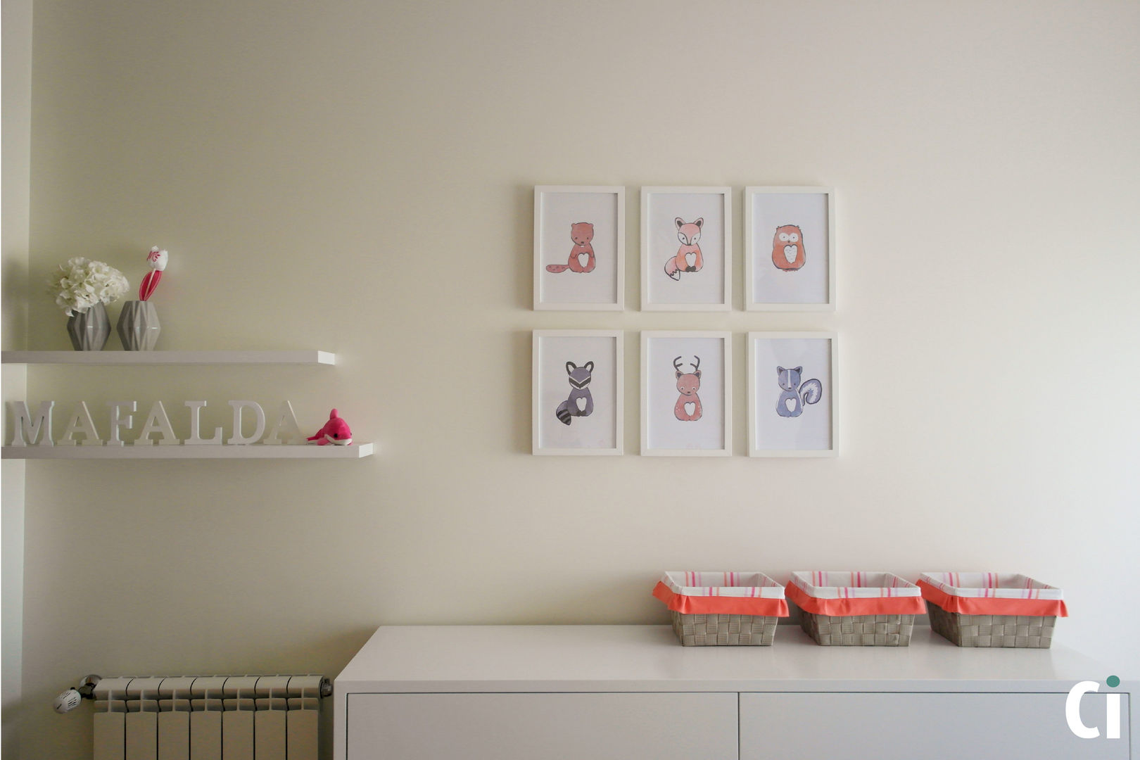 Quarto Bebé M, 2015 - Braga, Ci interior decor Ci interior decor Modern nursery/kids room