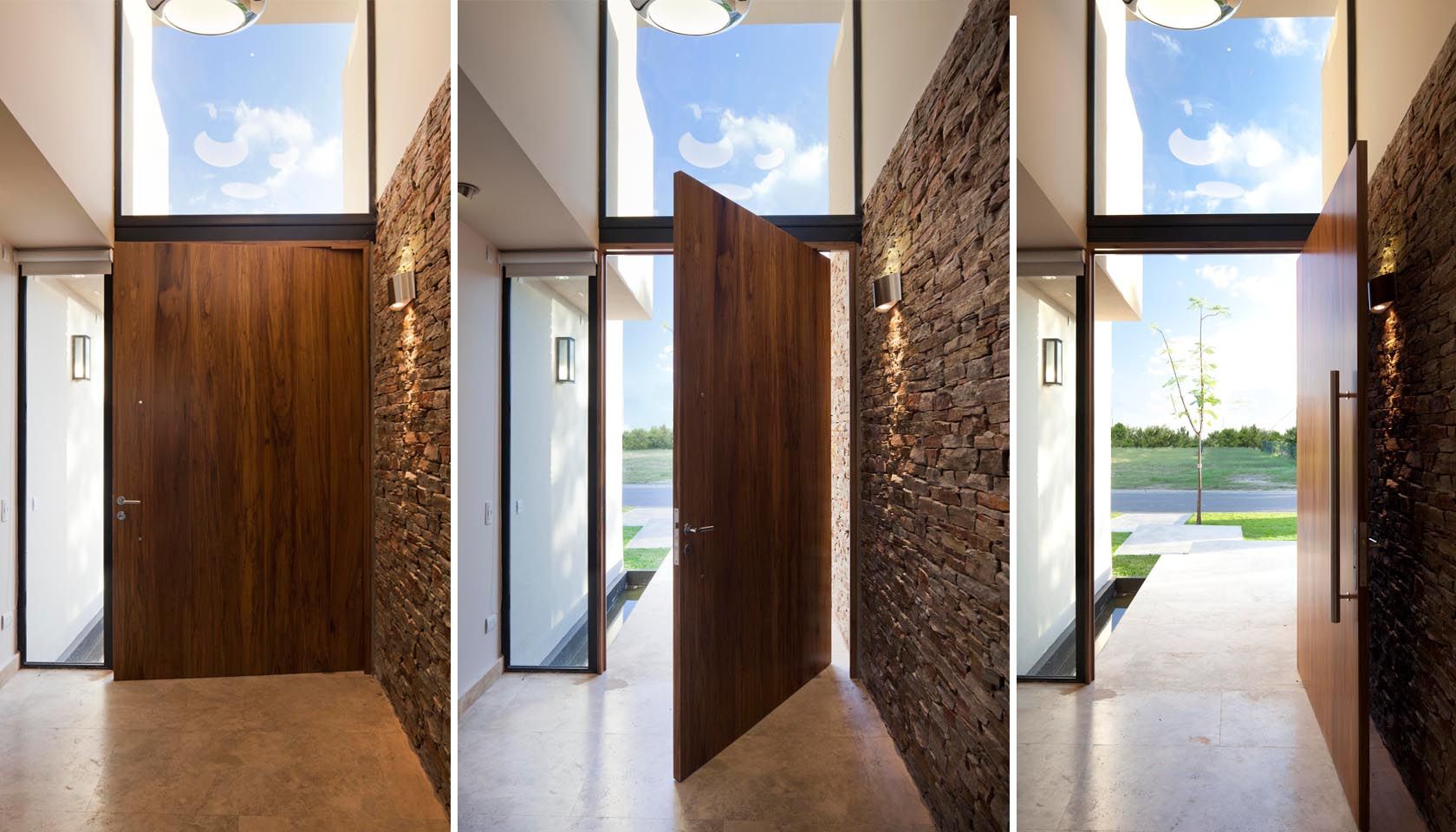 CASA JN, Speziale Linares arquitectos Speziale Linares arquitectos Modern corridor, hallway & stairs