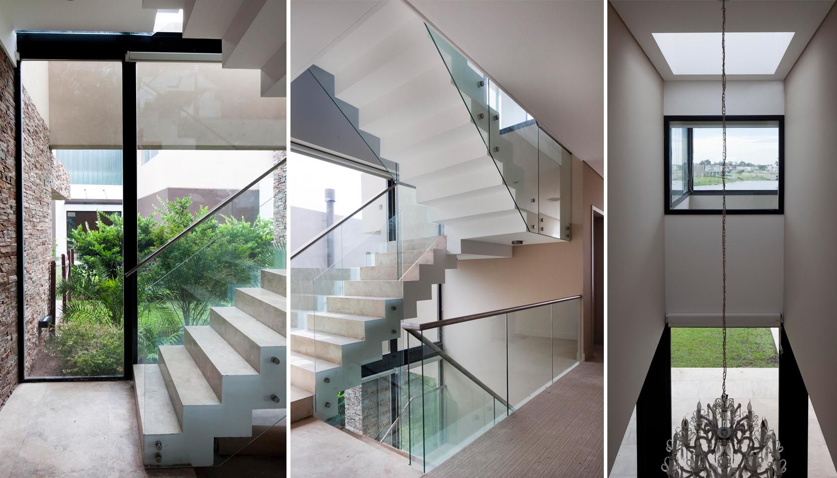 CASA JN, Speziale Linares arquitectos Speziale Linares arquitectos Modern Corridor, Hallway and Staircase