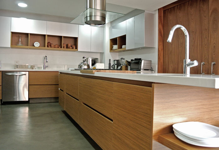 Apartamento Aposentos, KDF Arquitectura KDF Arquitectura Dapur Modern Kayu Wood effect