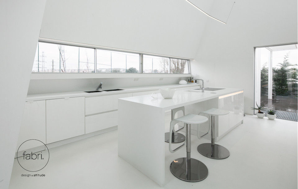 Monochromatic Beauty, FABRI FABRI Minimalist kitchen