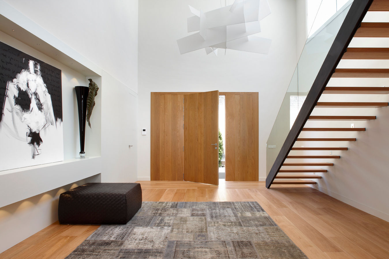 CASA ÉQUER, Molins Design Molins Design ทางเดินในเมดิเตอร์เรเนียนห้องโถงและบันได ไม้ Wood effect