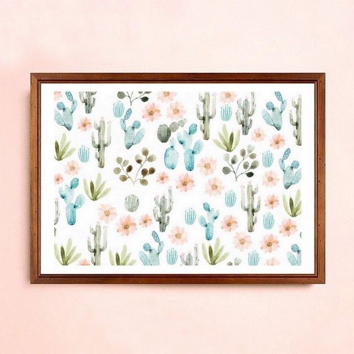 Impression cactus sonia cavallini Autres espaces Papier Photos et illustrations