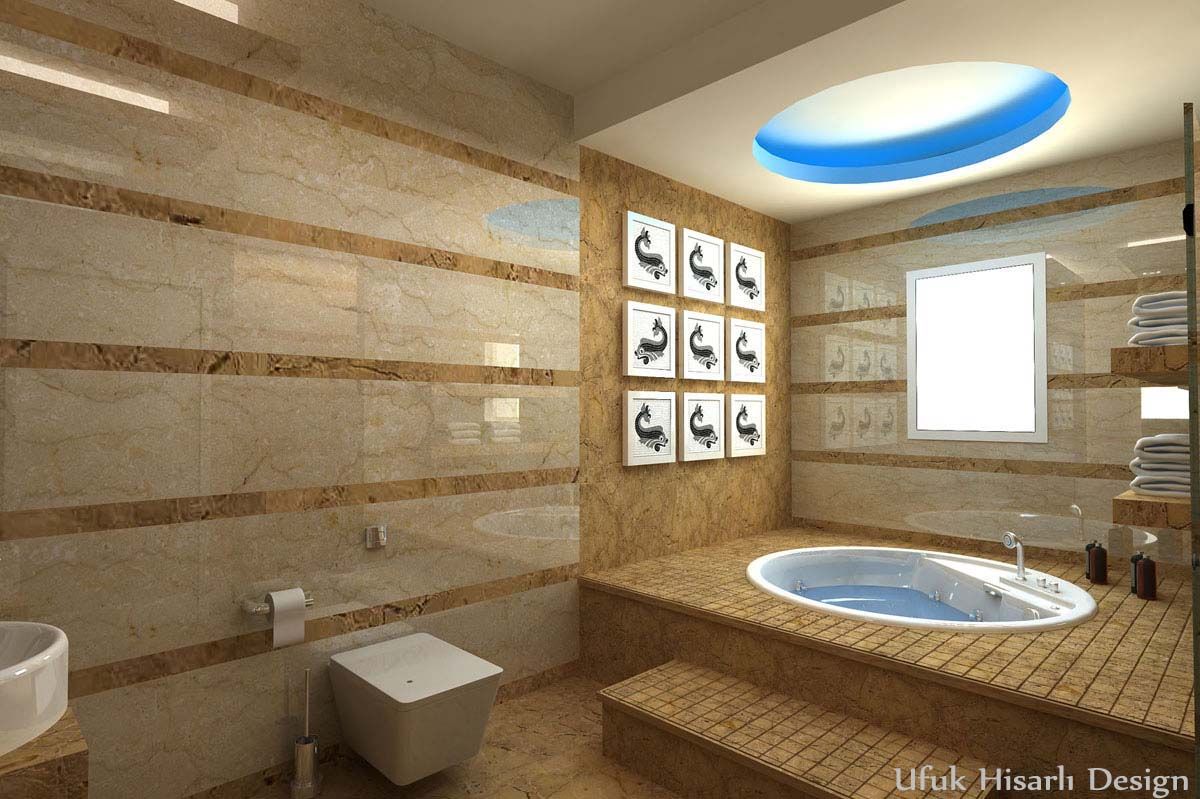 MISCELLANEOUS HOME PROJECT, HİSARİ DESIGN STUDIO HİSARİ DESIGN STUDIO Kamar Mandi Modern