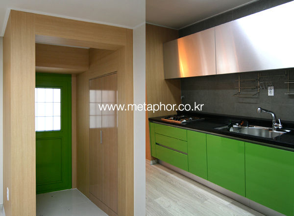 석촌동 주택, METAPHOR METAPHOR Kitchen Wood-Plastic Composite