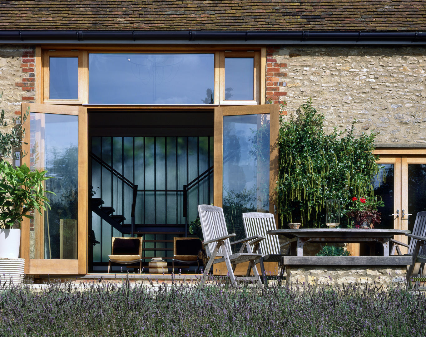 KSR Architects | Luxury barn conversion | Terrace homify Patios Stone