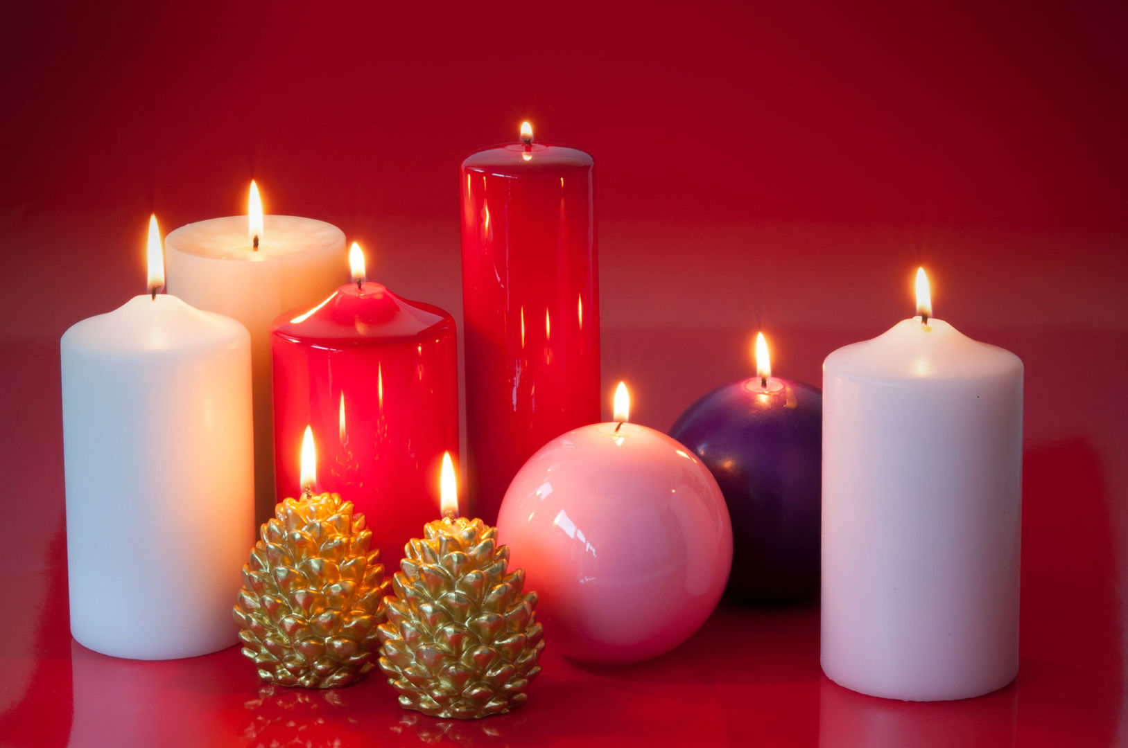 Weihnachtskerzen Pulcranet SRL Klassische Wohnzimmer Accessoires und Dekoration