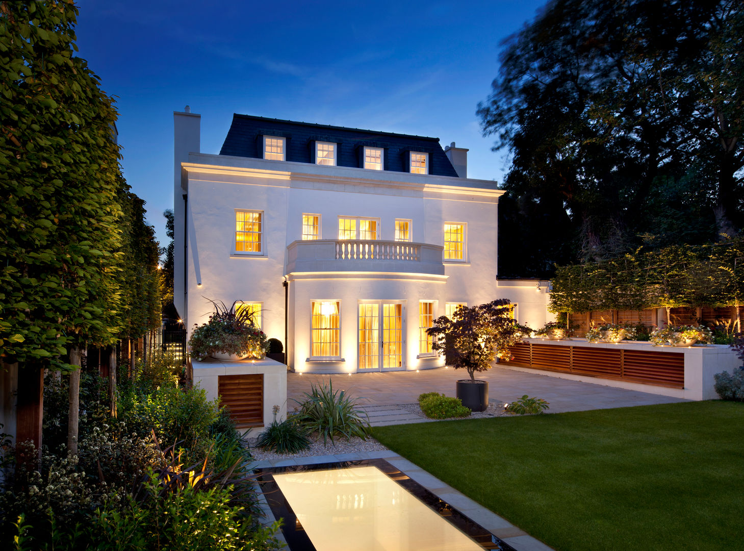 KSR Architects | Two Houses | Rear facade homify Дома в классическом стиле