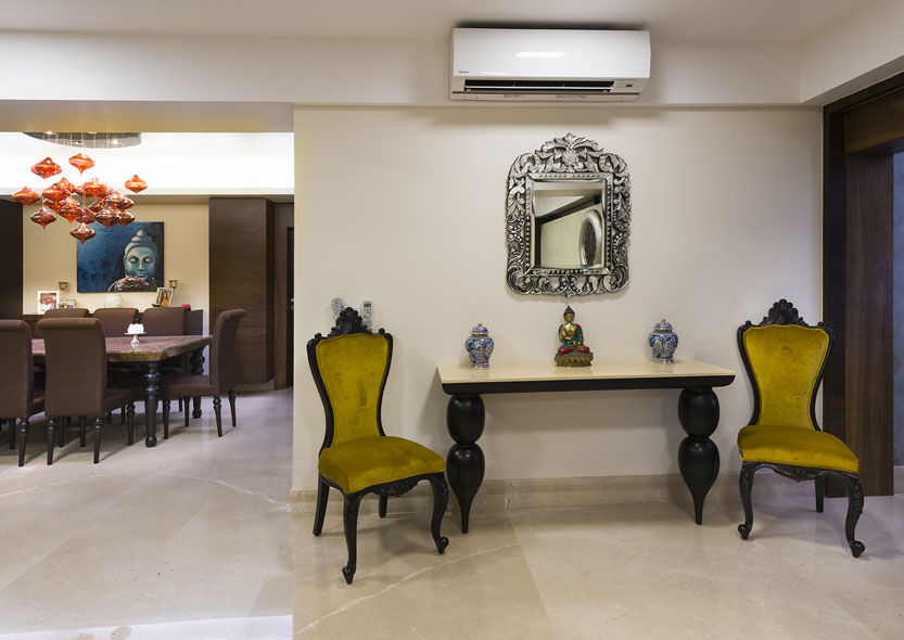 Agarwal Residence, Spaces and Design Spaces and Design Salas de estar modernas