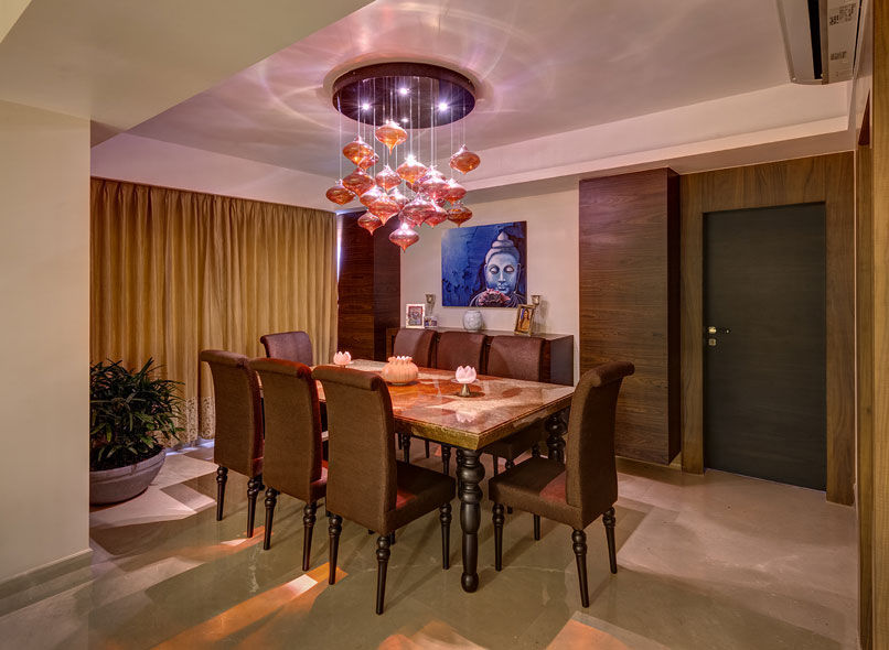 Agarwal Residence, Spaces and Design Spaces and Design Modern dining room