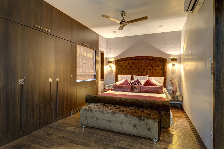 Agarwal Residence, Spaces and Design Spaces and Design Camera da letto moderna