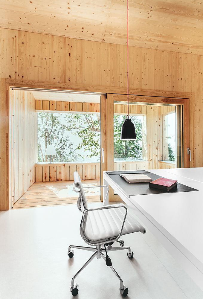 Casa estudio de madera, dom arquitectura dom arquitectura Study/office