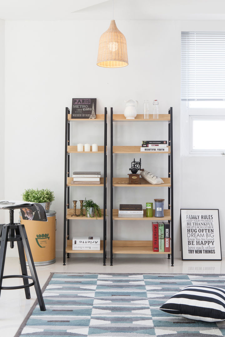 [Cafe앤라떼]크림라떼, 다니카가구 다니카가구 Scandinavian style study/office Cupboards & shelving