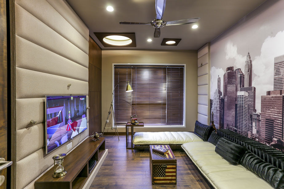 Kabra House, Spaces and Design Spaces and Design Modern living room