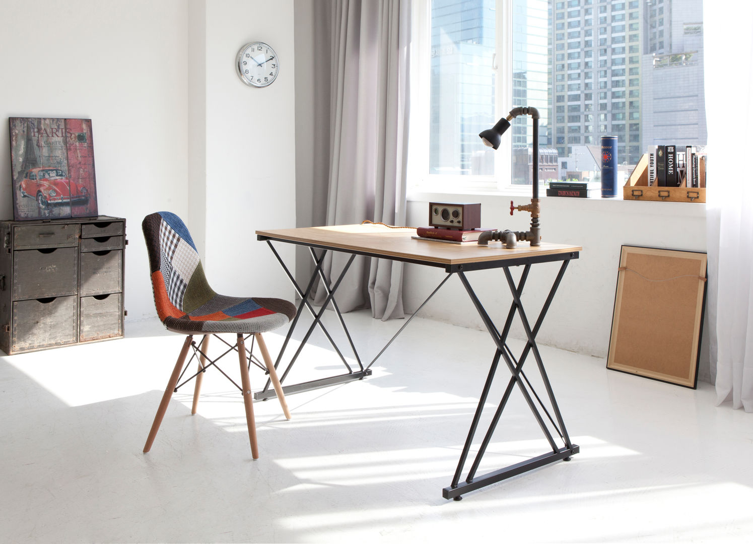 다니카 더블액스책상 F-044, 다니카가구 다니카가구 Bureau scandinave Bureaux