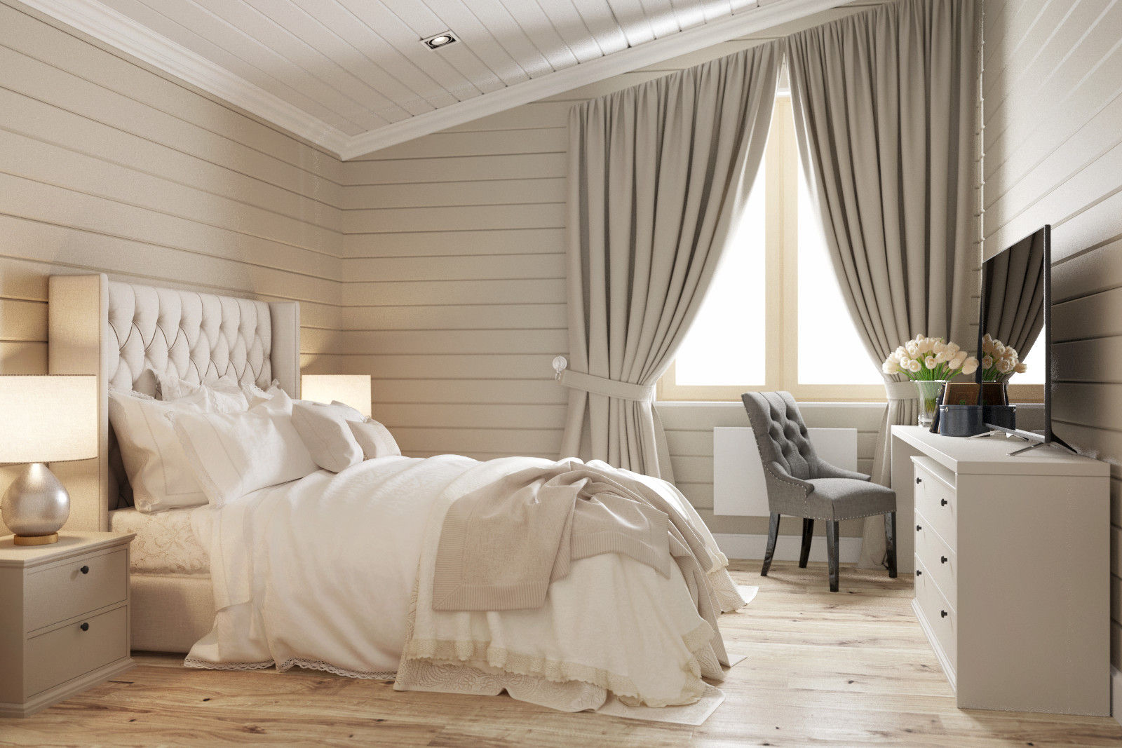 homify Classic style bedroom Wood Wood effect