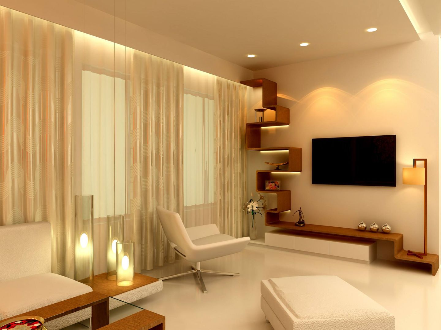 Residential project, Kunal & Associates Kunal & Associates Salon moderne