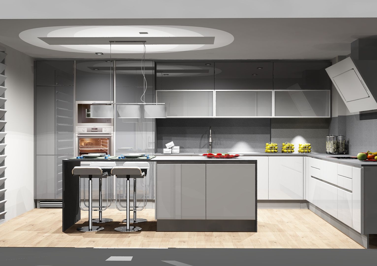 Cozinhas | Roupeiros | Moveis de banho, Amplitude - Mobiliário lda Amplitude - Mobiliário lda Cocinas de estilo moderno Tablero DM