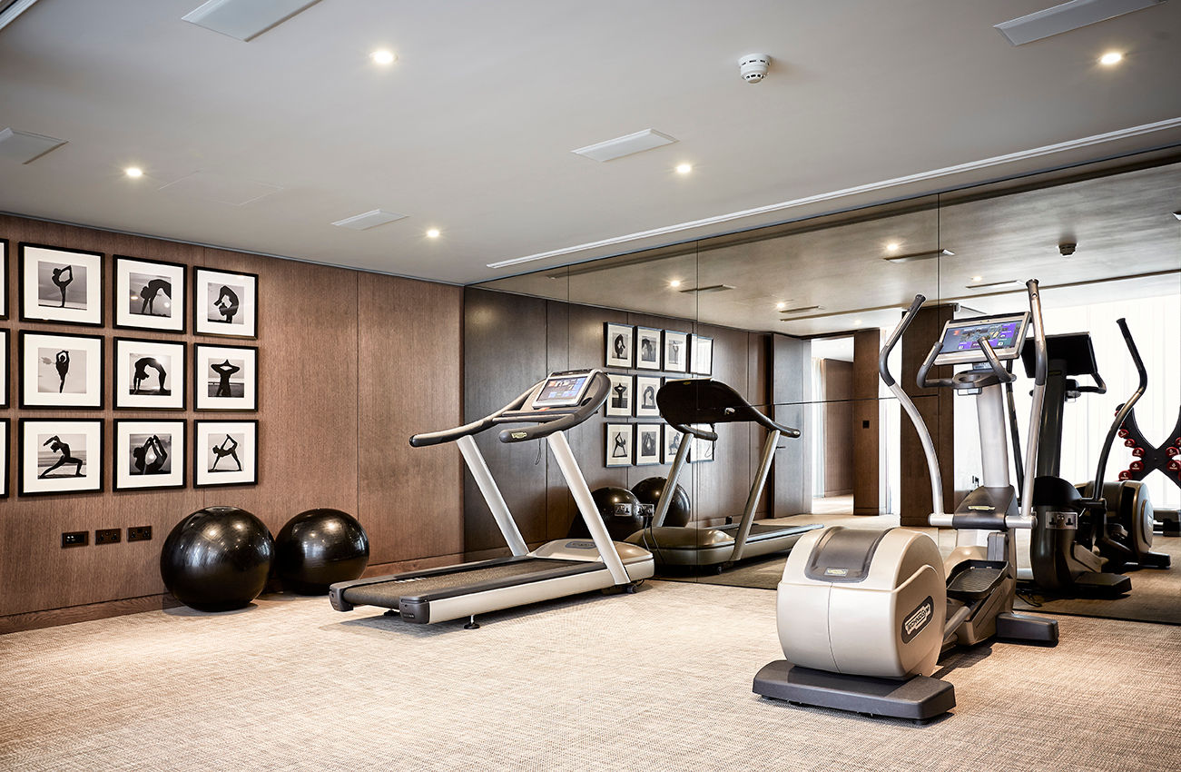 5&6 Connaught Place, Hyde Park, London. , Flairlight Designs Ltd Flairlight Designs Ltd Klasik Fitness Odası