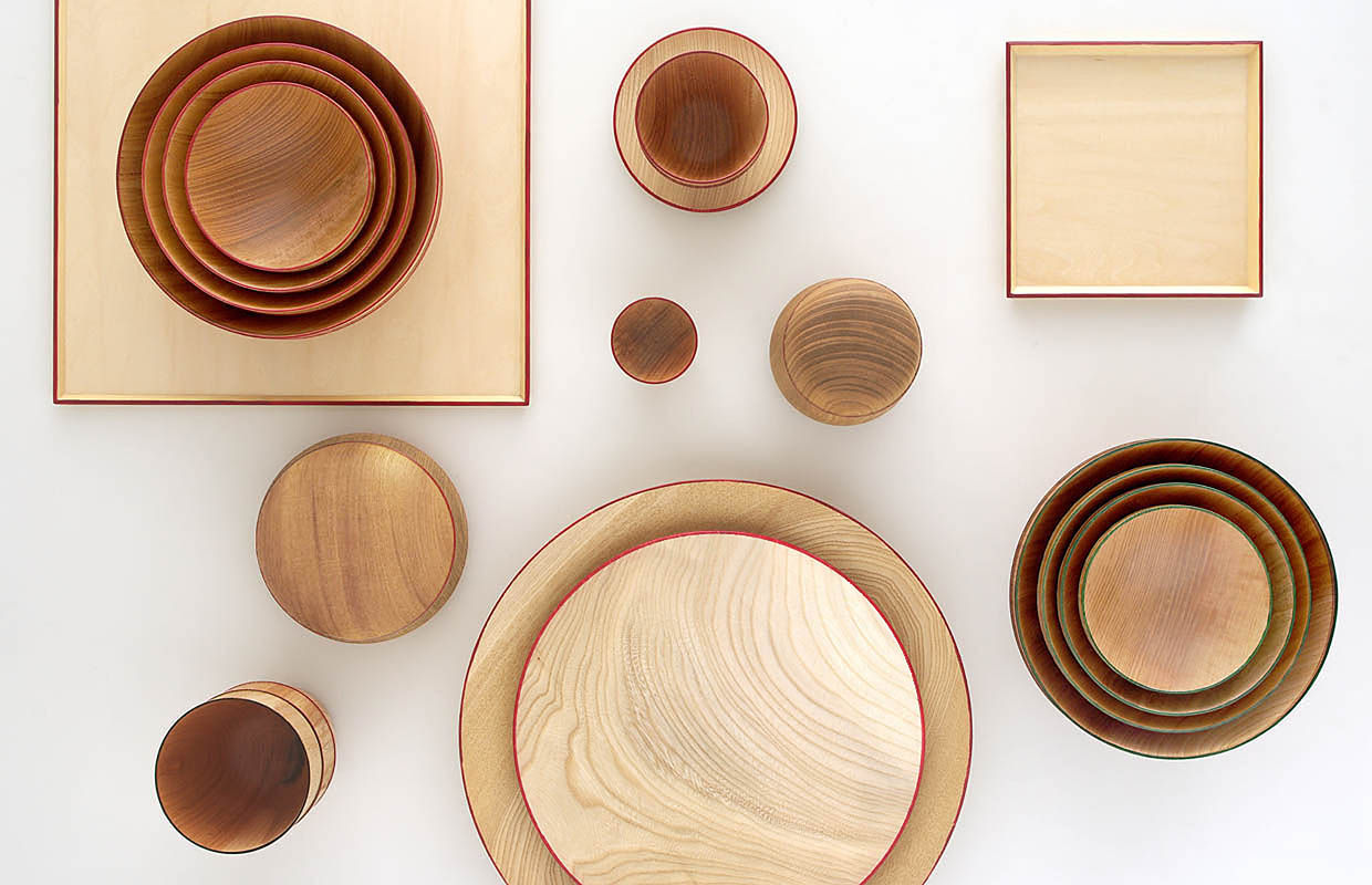 Wooden Tableware - ISUKE, miyake design miyake design Cocinas modernas Vasos, cubiertos y vajilla