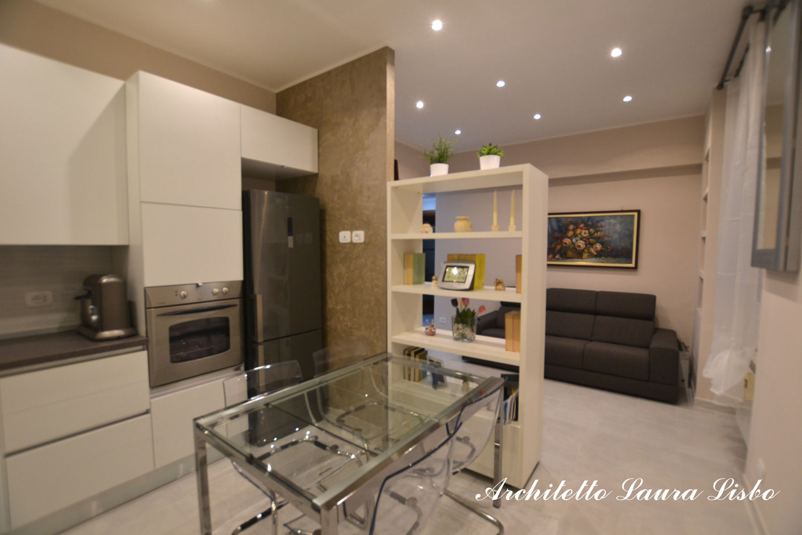 75 mq per 4!, ARCHITETTO LAURA LISBO ARCHITETTO LAURA LISBO 모던스타일 주방