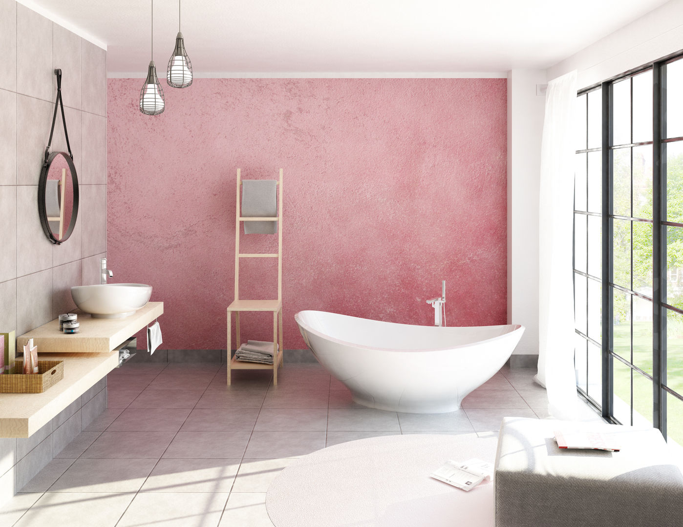 Salle de bain, Elisabetta Goso >architect & 3d visualizer< Elisabetta Goso >architect & 3d visualizer< حمام