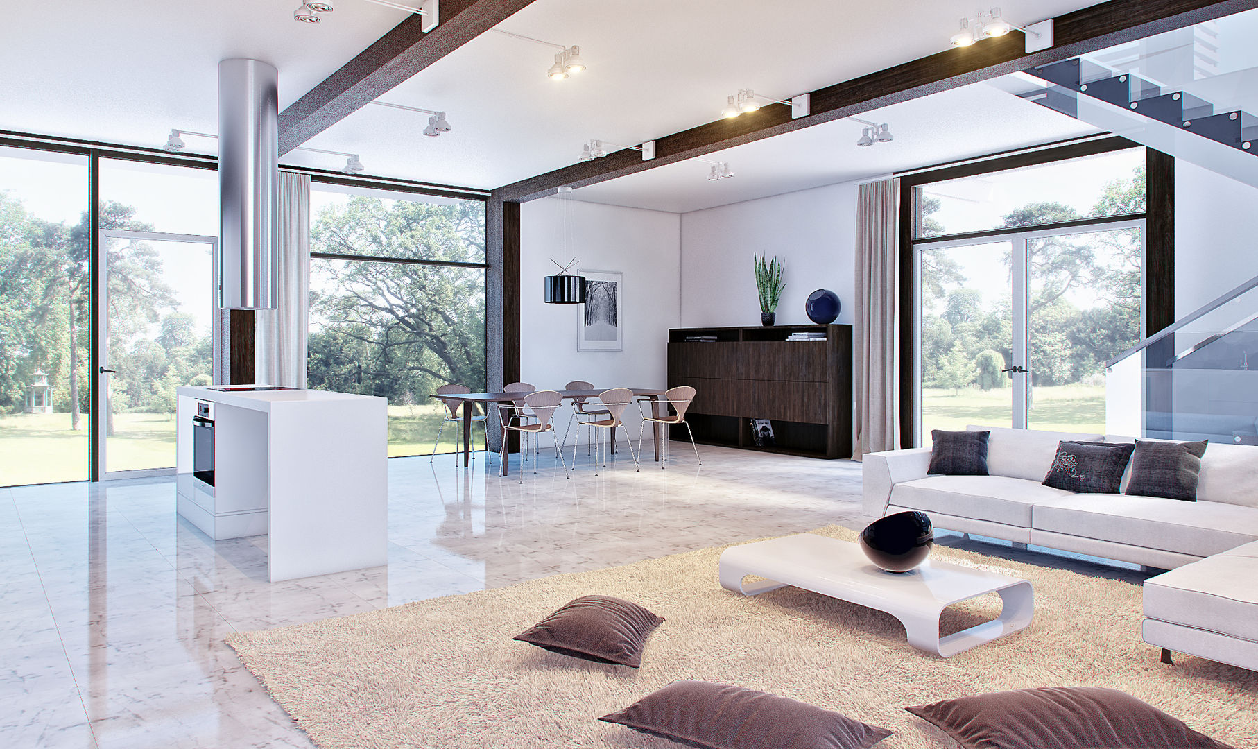 Современный фахверк, clear-house clear-house Living room