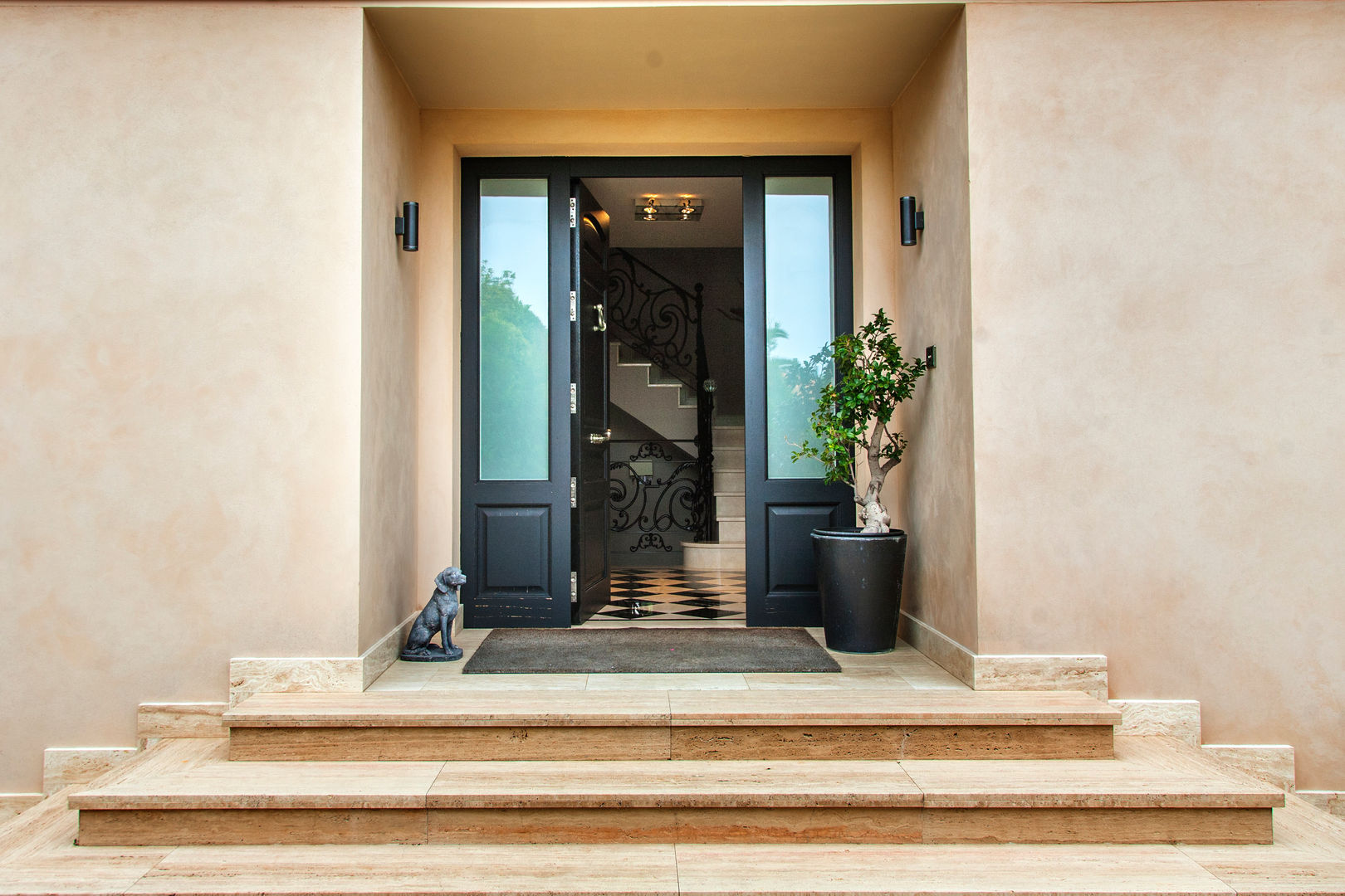 Residencia en el campo, Belén Sueiro Belén Sueiro Casas de estilo moderno Planta,Edificio,Puerta,Maceta,Planta de casa,Accesorio,Escaleras,Madera,Rectángulo,Diseño de interiores