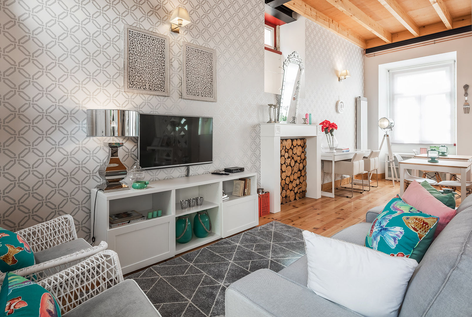 DECORAÇÃO DE HOSTEL - Piso 2 (Tato), White Glam White Glam مساحات تجارية فنادق