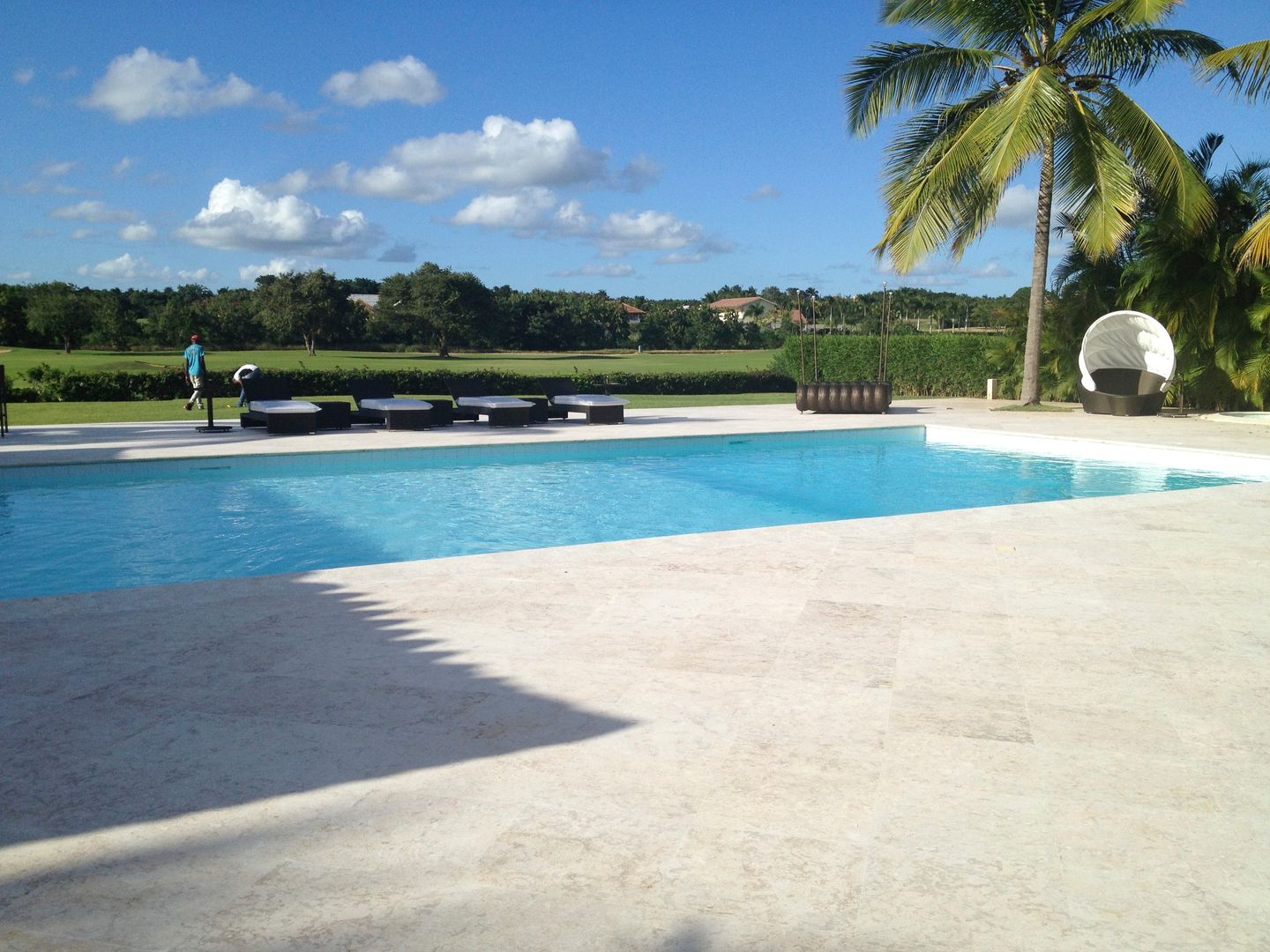 A Luxury Villa in Repubblica Domenicana, Lid&er Ltd Lid&er Ltd Modern pool Marble Pool