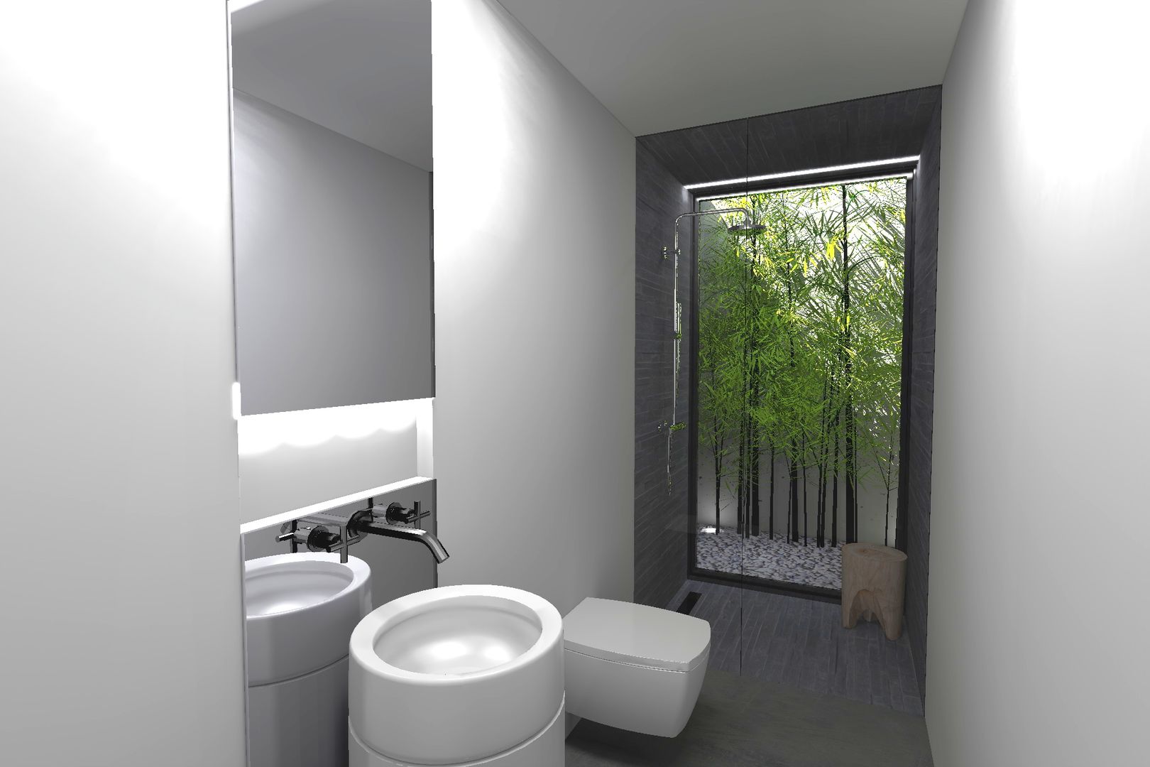 Casa J, Colectivo de Melhoramentos Colectivo de Melhoramentos Ванная комната в стиле минимализм