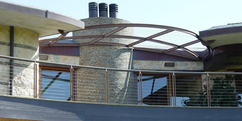Moradia Marinha, Karst, Lda Karst, Lda Eclectic style balcony, veranda & terrace
