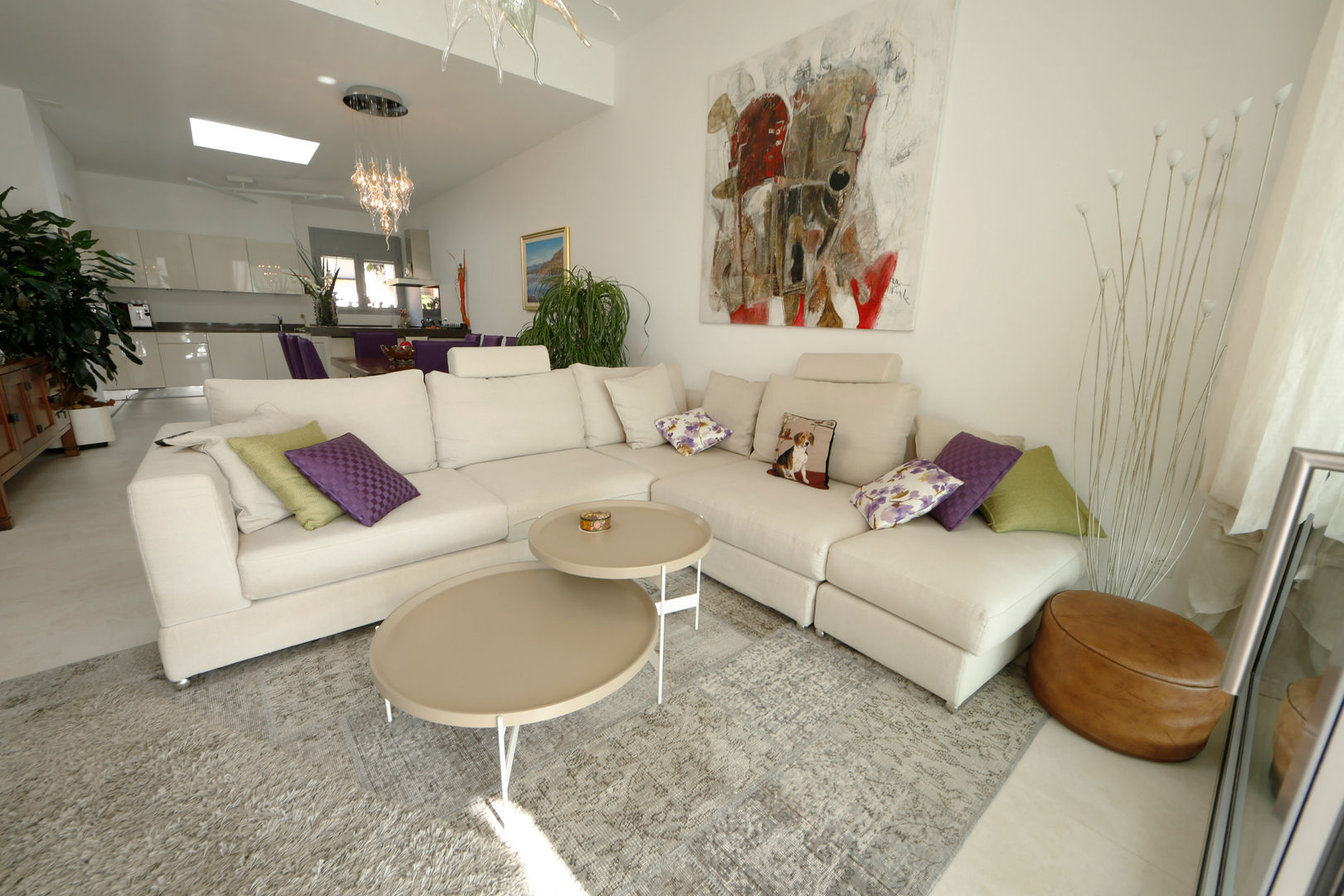 Appartamento con scorcio sul lago di Lugano, DF Design DF Design Living room