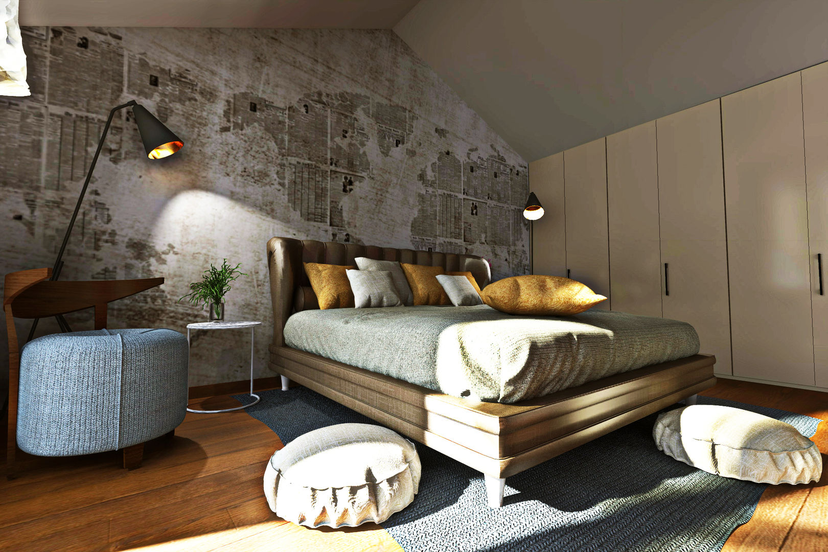 Progetto per la ristrutturazione di un grande attico con terrazzo pertinenziale, Studio di Architettura Tundo Studio di Architettura Tundo Modern style bedroom