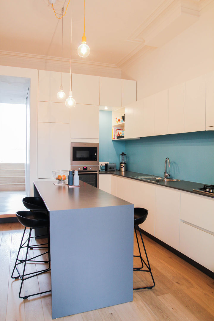 Rénovation d'un appartement bruxellois, Alizée Dassonville | architecture Alizée Dassonville | architecture Cocinas modernas