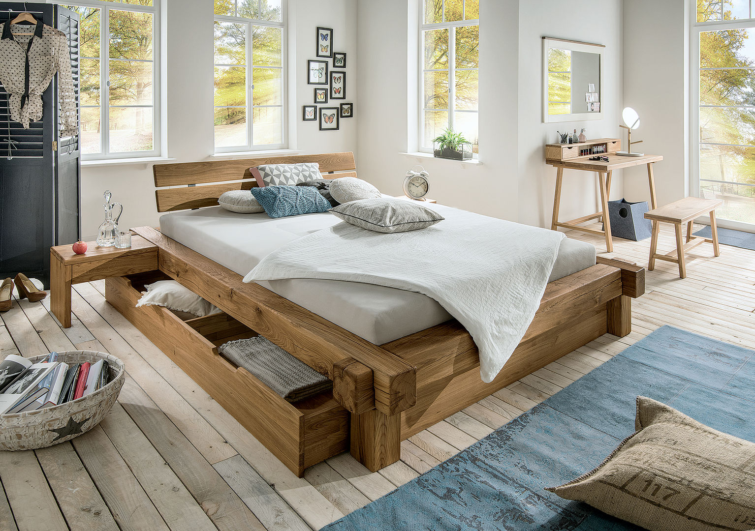 homify Rustic style bathroom Beds & headboards