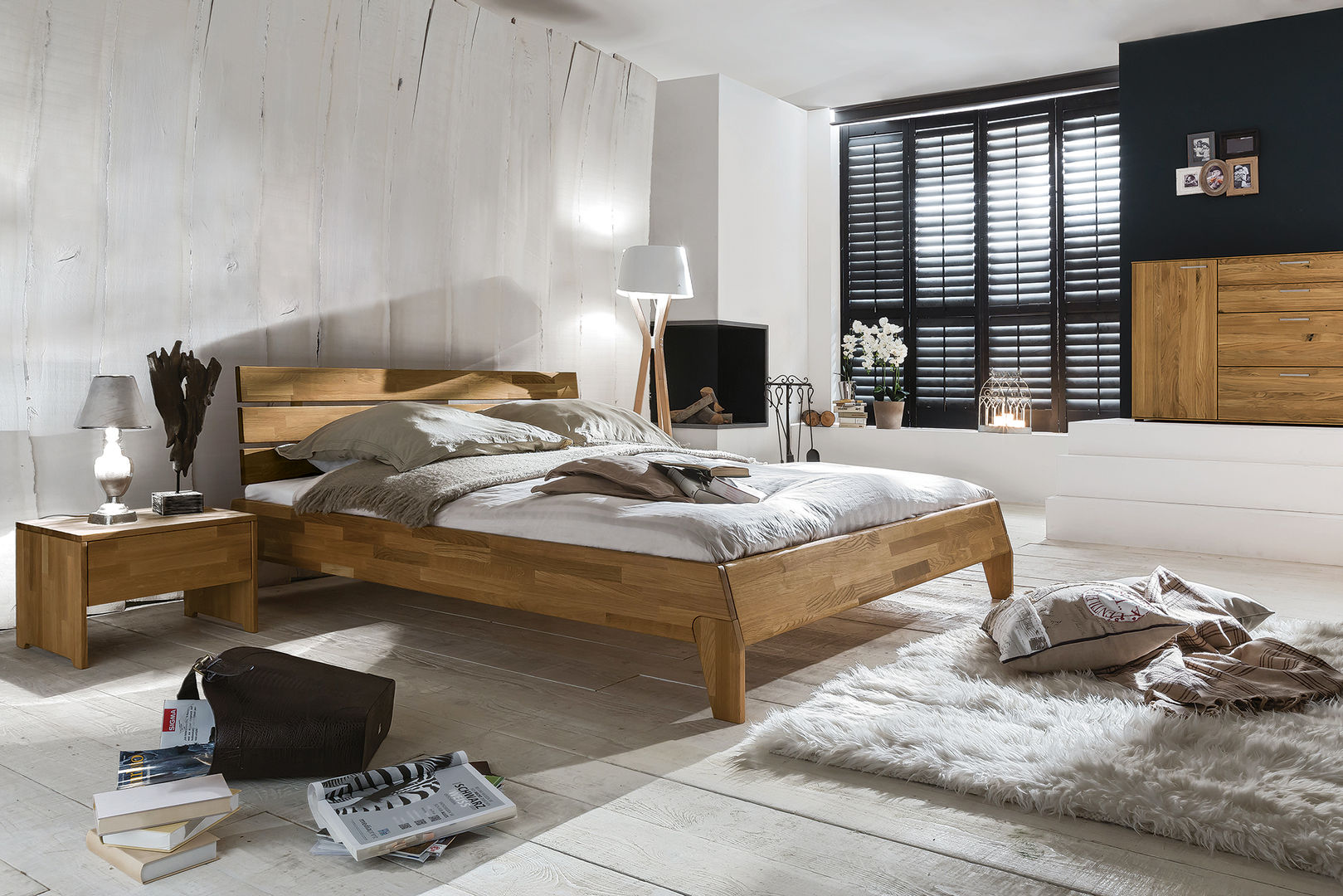 homify Kamar Tidur Gaya Rustic Beds & headboards