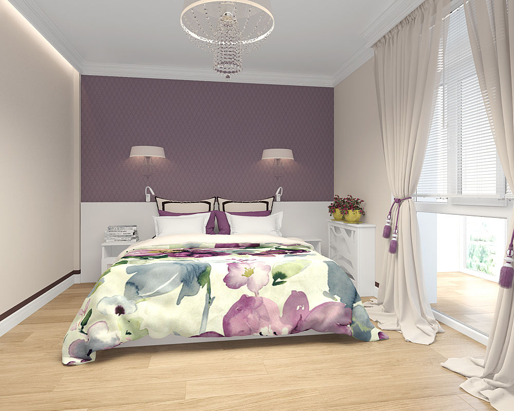 ЖК Крылов, TrioDesign TrioDesign Eclectic style bedroom
