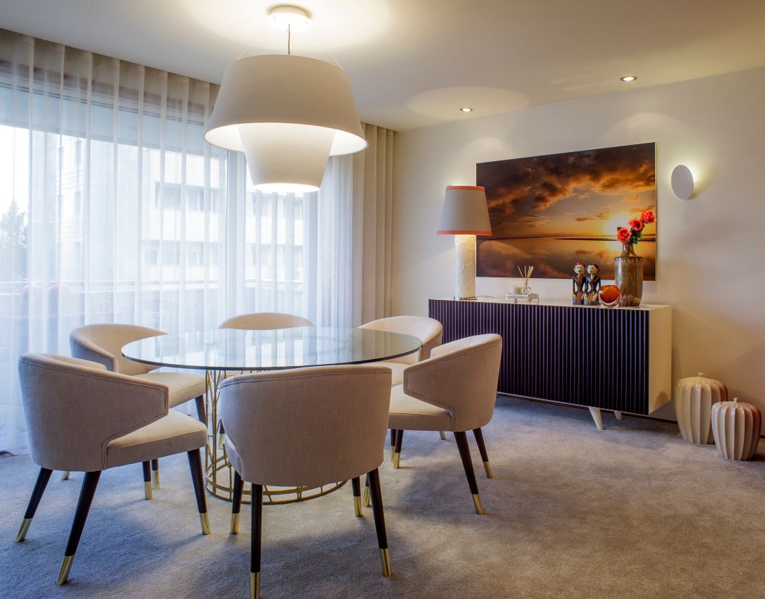 Residence Flat | Boavista Palace | 2015, Atelier Susana Camelo Atelier Susana Camelo Modern dining room Copper/Bronze/Brass