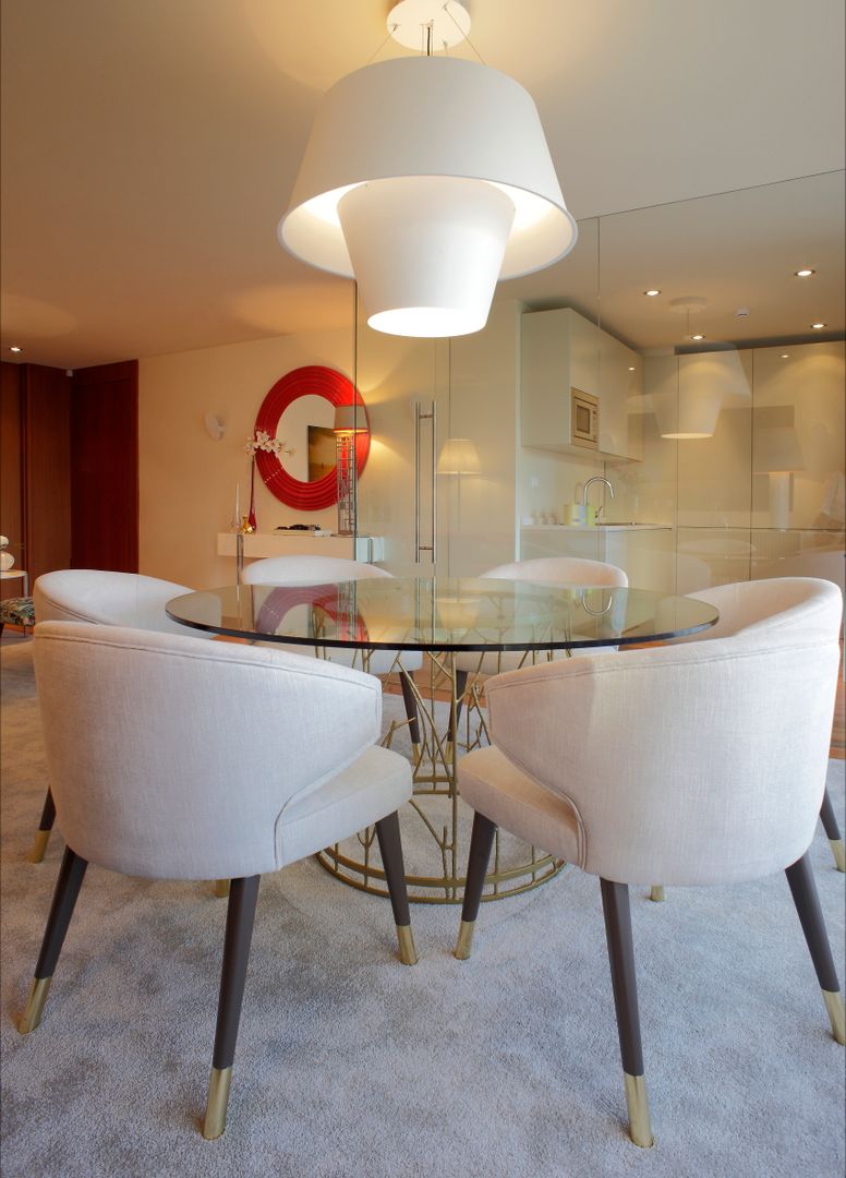 Residence Flat | Boavista Palace | 2015, Atelier Susana Camelo Atelier Susana Camelo Modern dining room Copper/Bronze/Brass