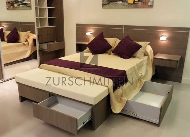 Dormitorios, Zurschmitten Zurschmitten Quartos modernos Camas e cabeceiras