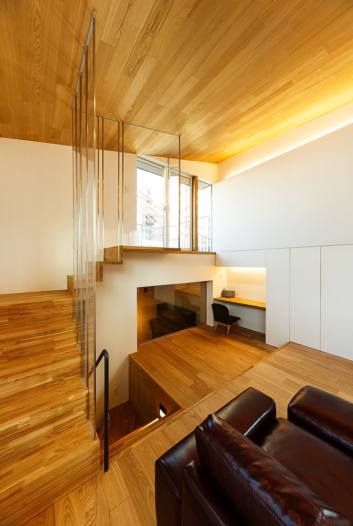 haus-note, 一級建築士事務所haus 一級建築士事務所haus Scandinavian style living room Wood Wood effect