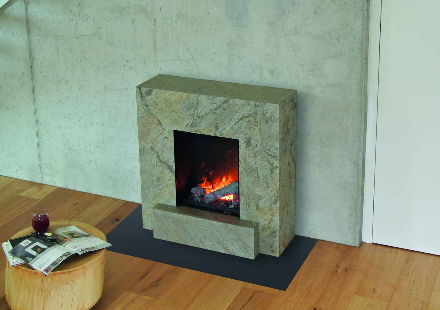 Vulcano, muenkel design - Elektrokamine aus Großentaft muenkel design - Elektrokamine aus Großentaft Salones modernos Chimeneas y accesorios