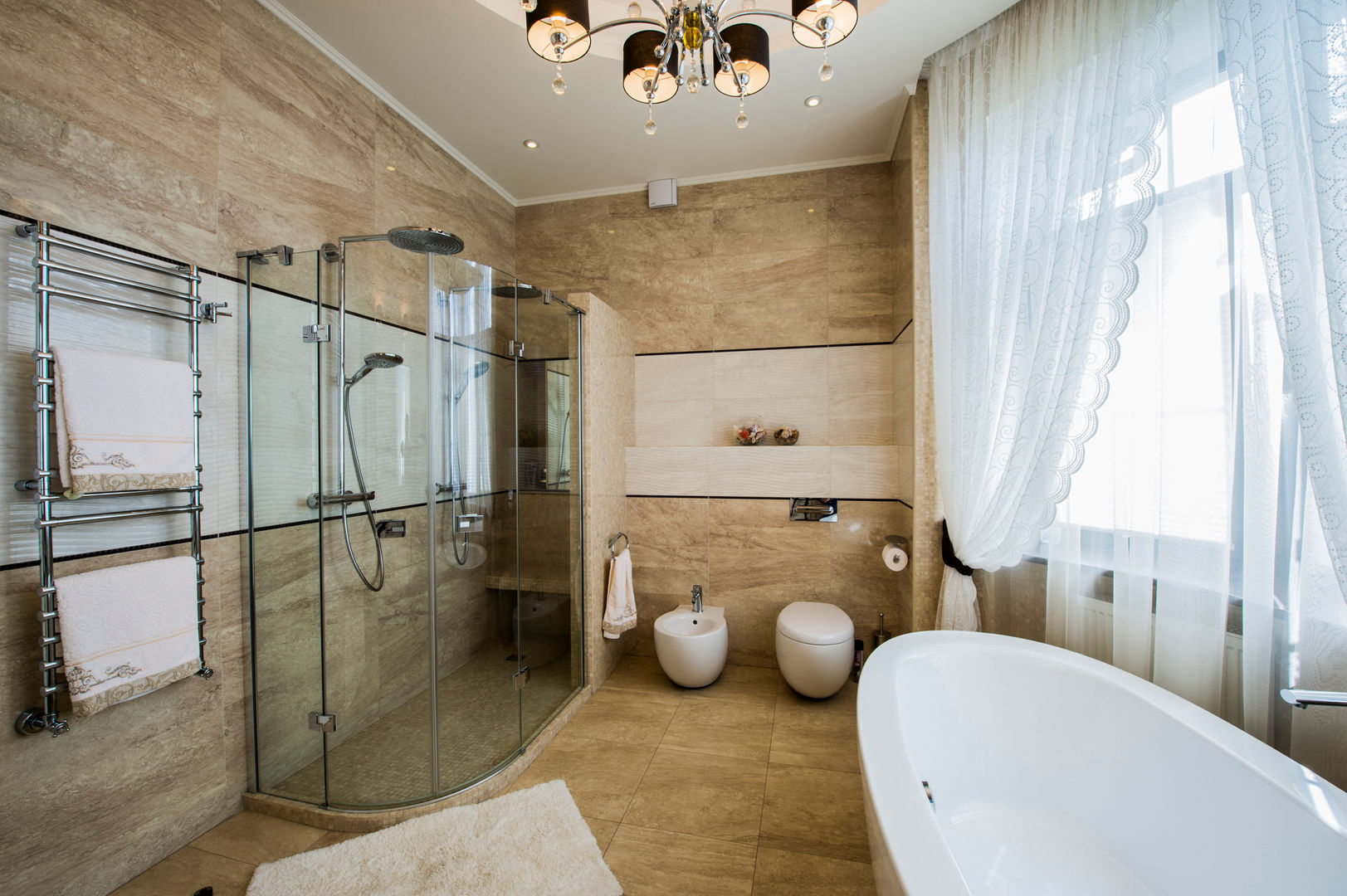 Загородный дом для молодой семьи, LUXER DESIGN LUXER DESIGN Bathroom