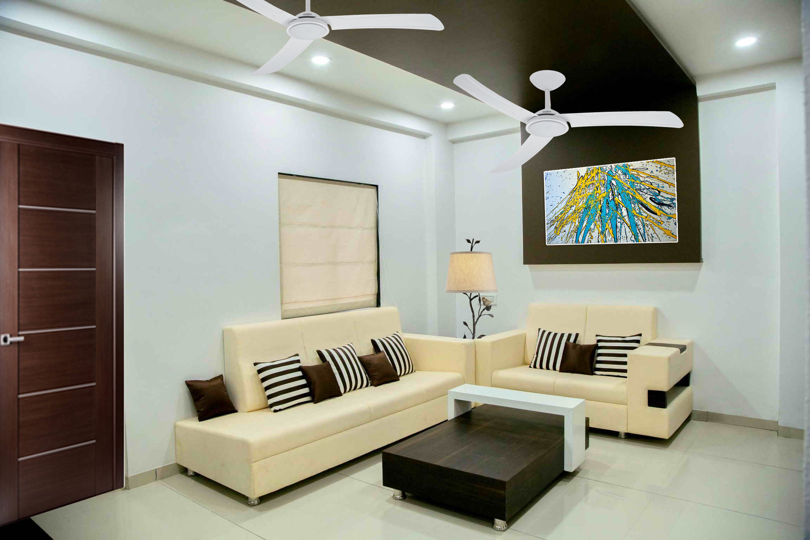 3 BHK Sample Flat, ZEAL Arch Designs ZEAL Arch Designs Modern Living Room