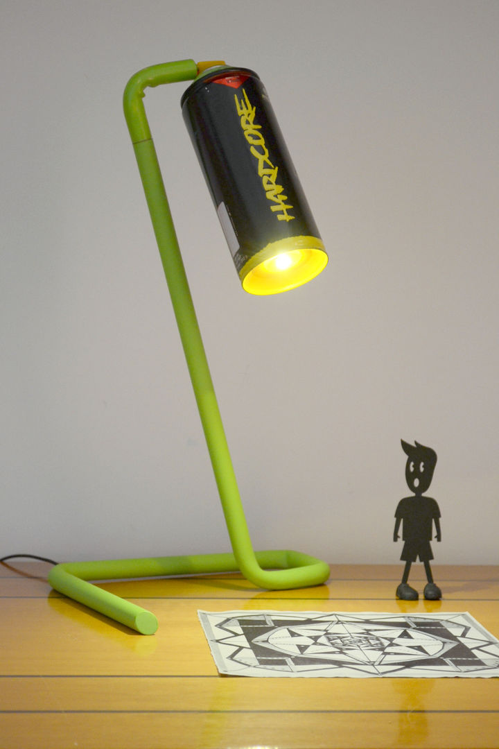 Upcycled Lamps, Scart uP creatività e riciclo Scart uP creatività e riciclo Study/office Wood-Plastic Composite Lighting