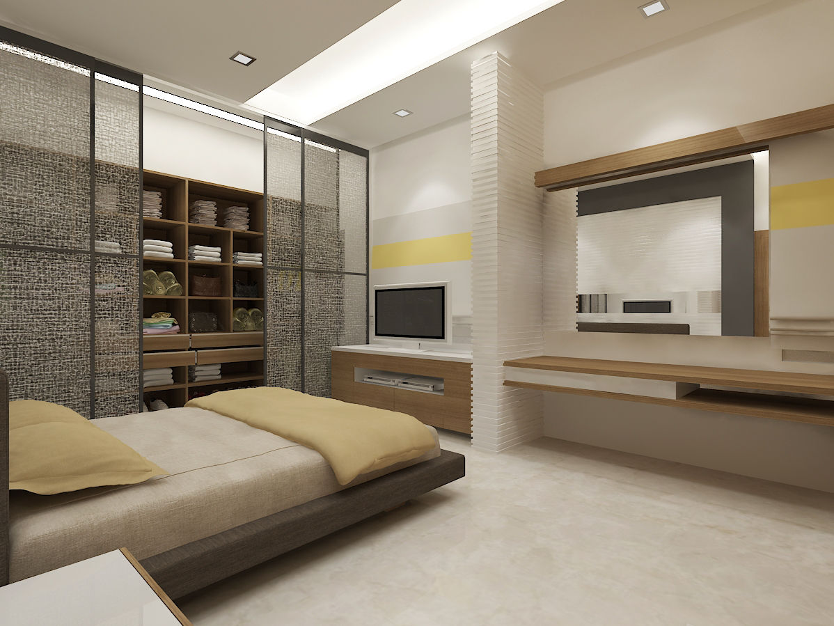 View - 2 Of Master Bedroom Vasantha Architects and Interior Designers (VAID)