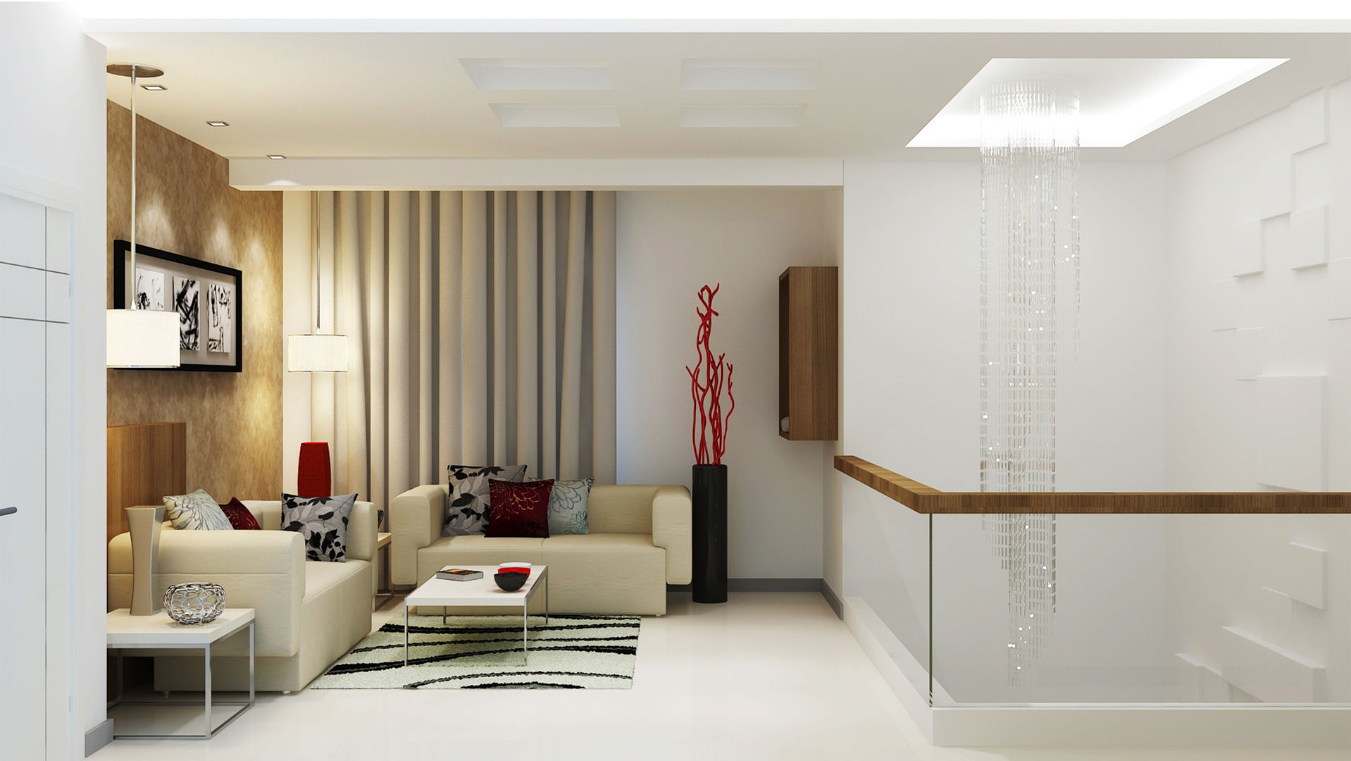 Drawing Room Vasantha Architects and Interior Designers (VAID)