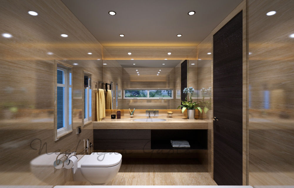 homify Modern bathroom Marble Medicine cabinets